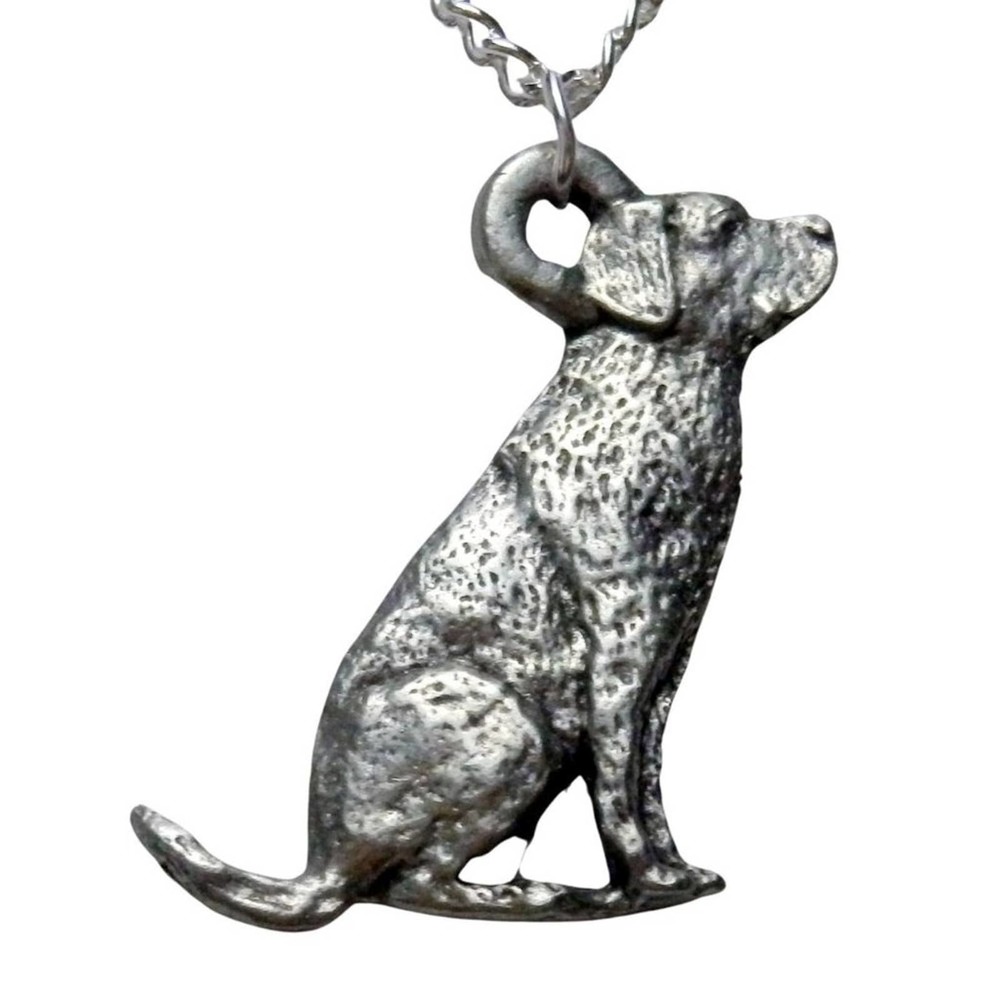 Sitting Golden Retriever Dog Necklace 1560